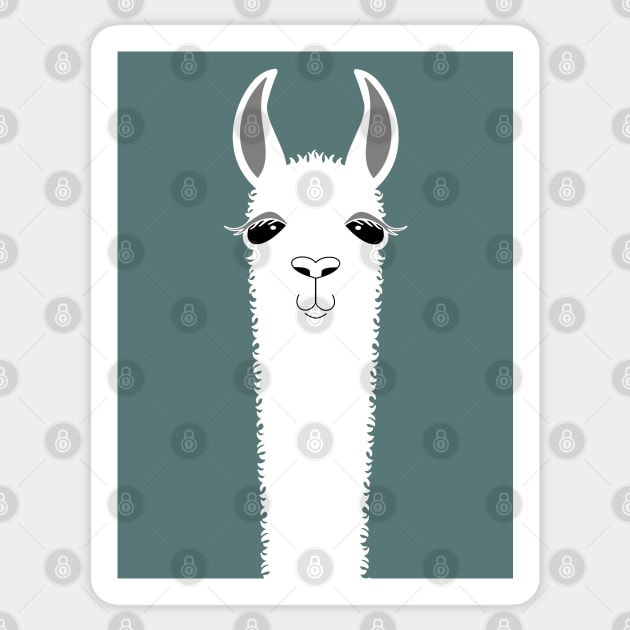 LLAMA PORTRAIT #7 Sticker by JeanGregoryEvans1